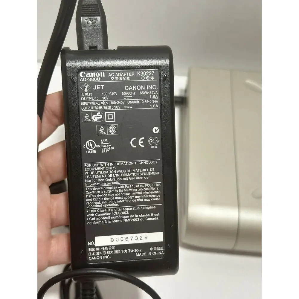 CANON I80 COLOR BUBBLE JET INKJET‎ PRINTER K10233 W/ Original Charger Working